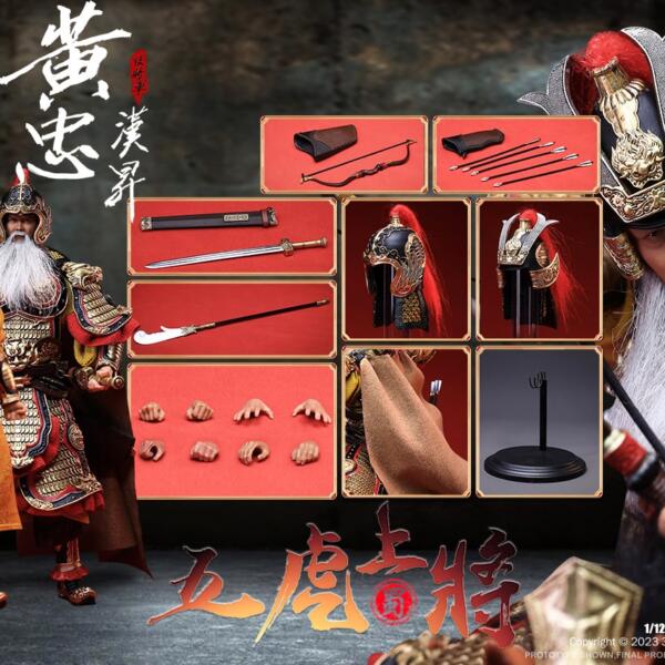 SG005 - 303TOYS 1/12 THREE KINGDOMS ON PLAM - HUANG ZHONG, HANSHENG (DELUXE FIGURE VERSION)