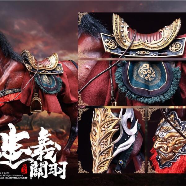 JS003 - JIASHENG JSTOYS 1/6 THREE KINDOMS - LOYAL & RIGHTEOUS GUAN YU YUCHANG (RED RABBIT)