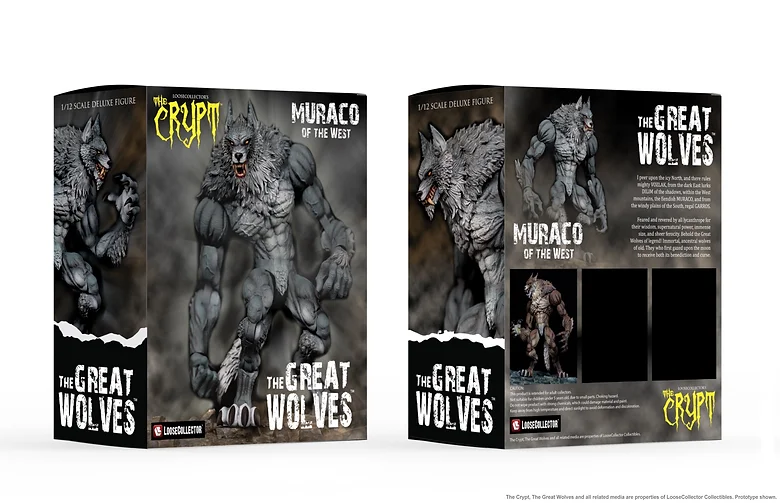 ノベルトイズ　ザ　クリプト　グレートウルはブス　ムラコ　グレー　可動フィギュア LC GW M - Loose Collector - The Crypt: Great Wolves - Muraco (Grey