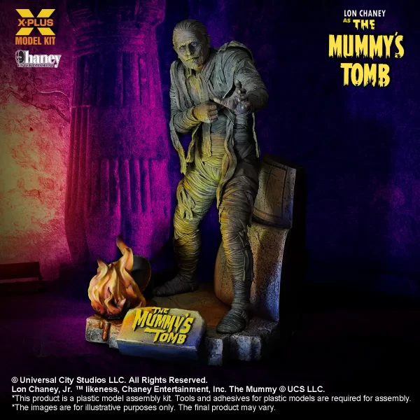411-200139CP - X-PLUS - 1/8 Lon Chaney, Jr. as Mummy Plastic Model Kit