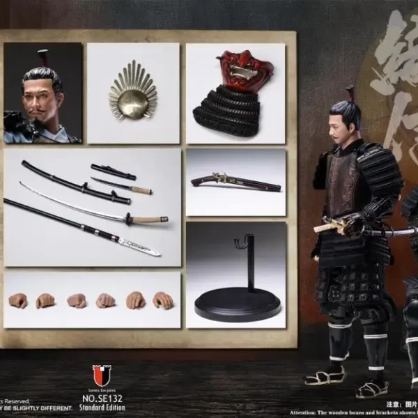SE132 - COOMODEL - 1/6 Series of Empires Black Euro-Style Samurai Armor Oda Nobunaga (Standard Copper Edition)
