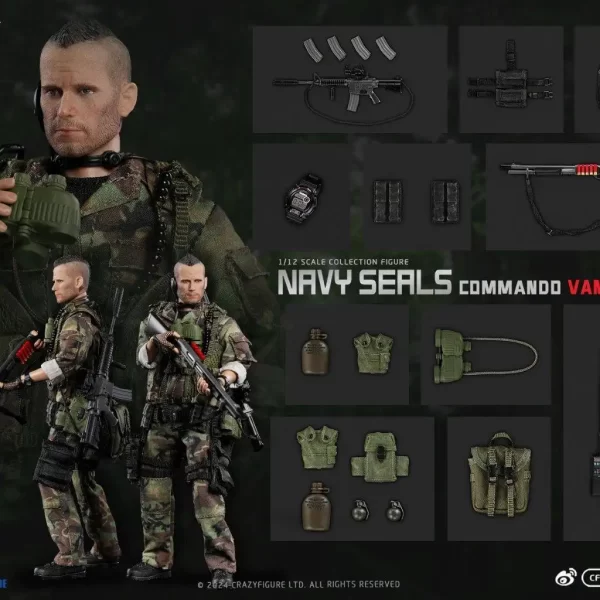 CF-LW020 - CRAZYFIGURE - 1/12 SEAL SPECIAL ASSAULT TEAM - TOP SOLDIER