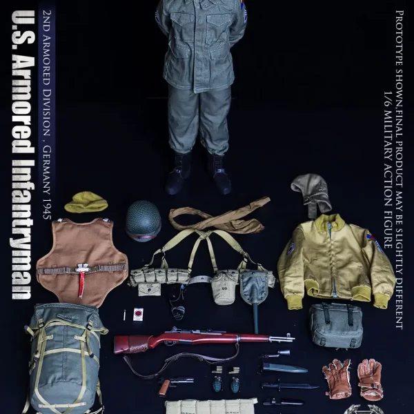 UD9038 - UJINDOU - 1/6 WWII U.S. Armored Infantryman, Germany 1945