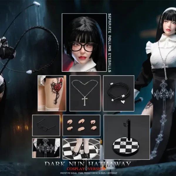 LS2024-04-B - LONGSHAN HEAVY INDUSTRY - 1/6 Dark Sister Hathaway - Cosplay Version (Standard Black Hair Version)