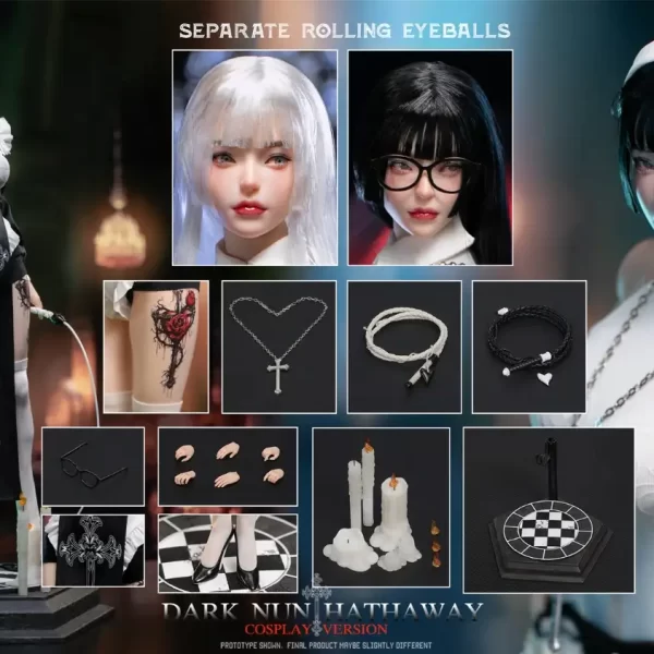 LS2024-04-C - LONGSHAN HEAVY INDUSTRY - 1/6 Dark Sister Hathaway - Cosplay Version (Double-headed Sculpture Deluxe Version)