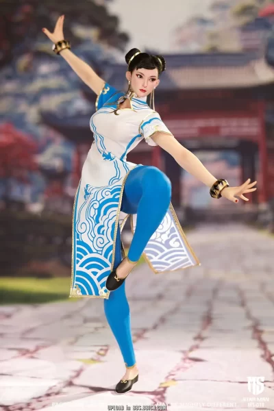 MS-011 - STAR MAN - 1/6 Female Fighter - Chun-li (Blue Cloud