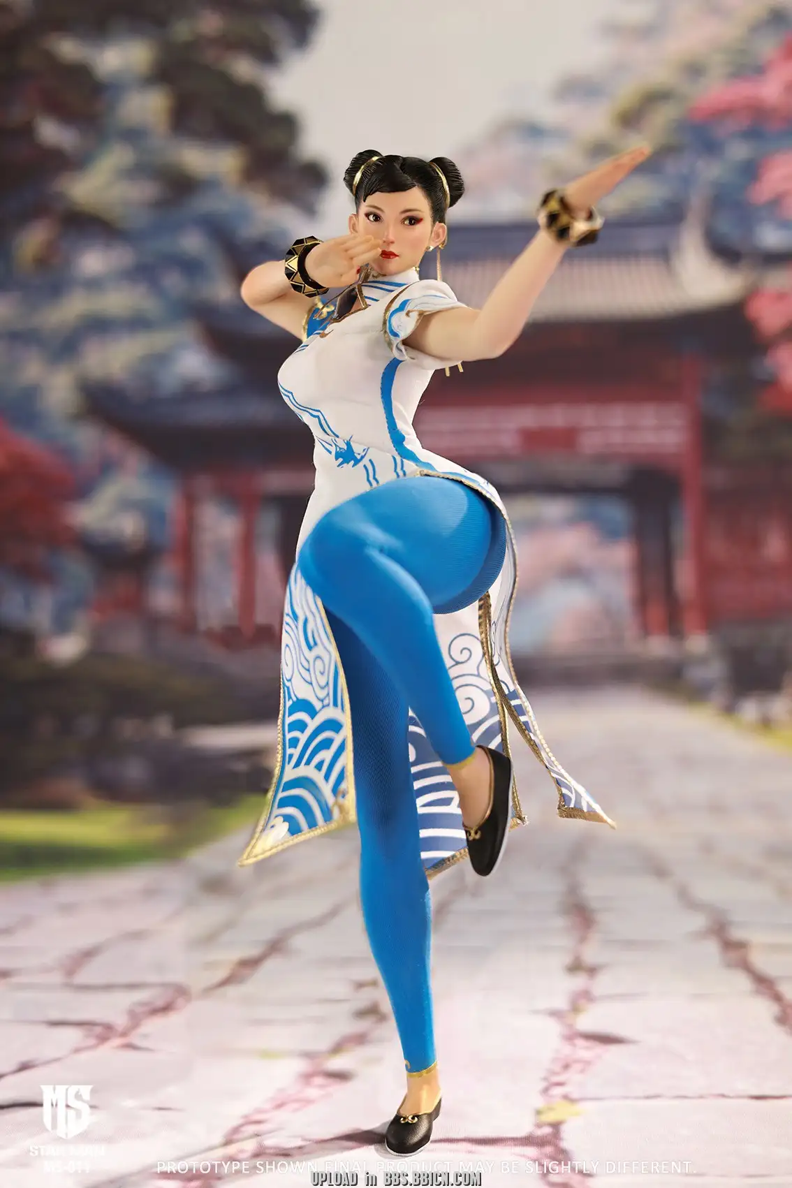 STAR MAN1/6フィーメールファイター ホワイトブルーVer MS-011 MS-011 - STAR MAN - 1/6 Female Fighter - Chun-li (Blue Cloud
