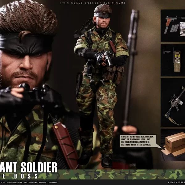 EKS011 - EKUAZ STUDIO - 1/6 MEATL GIANT SOLDIER - SNAKE BOSS (ERDL CAMO VERSION)