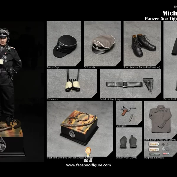 FP019A - FACEPOOLFIGURE - 1/6 Discover History Series - Pancer Ace Tiger Tank Commander - Michael Wittmann (Standard Edition)
