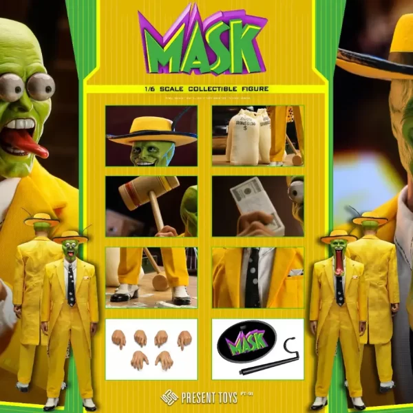 PT-SP91 - PRESENT TOYS - 1/6 Mask in Yellow Tuxedo
