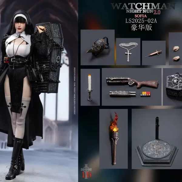 LS2025-02A - LONGSHAN HEAVY INDUSTRY - 1/6 Watchman Night Nun 2.0 - Sofia (Deluxe Edition)