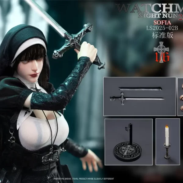 LS2025-02B - LONGSHAN HEAVY INDUSTRY - 1/6 Watchman Night Nun 2.0 - Sofia (Standard Edition)