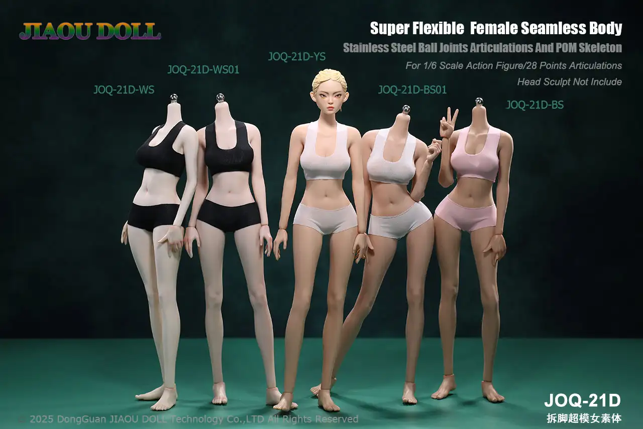 JOQ-21D-BS – JIAOU DOLL – 1/6 Detachable Foot Supermodel Female