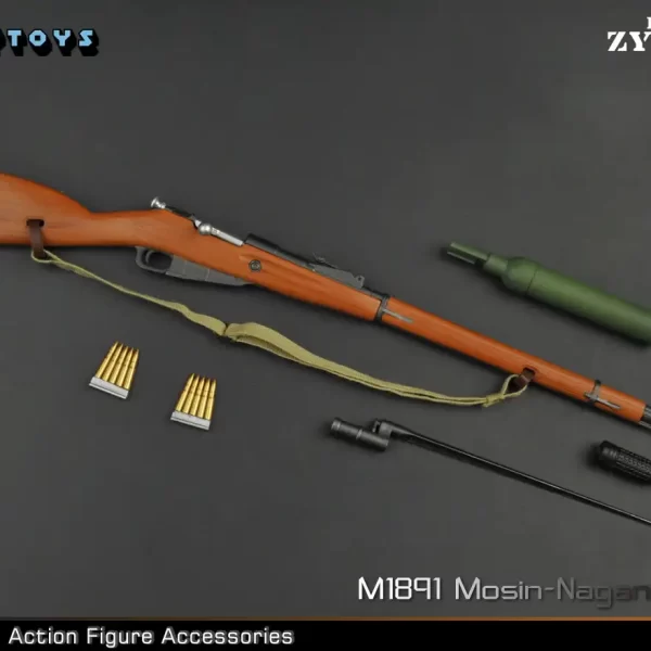 ZY2019-A - ZYTOYS - 1/6 WWII M1891 Mosin-Nagant Rifle Plastic Model