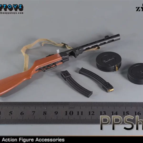 ZY2021 - ZYTOYS - 1/6 Bobosha PPSh41 Rifle Weapon Gun Model