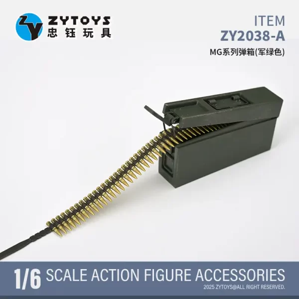 ZY2038-A - ZYTOYS - 1/6 MG General Purpose Machine Gun Ammunition Box