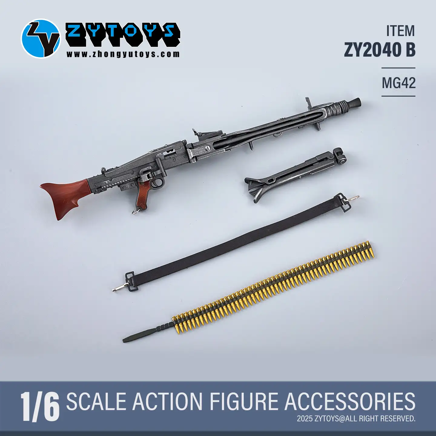 ZY2040B - ZYTOYS - 1/6 MG42 General-Purpose Machine Gun