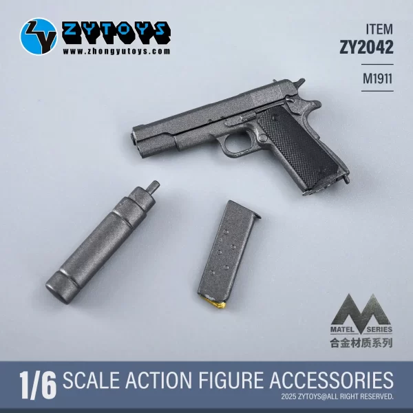 ZY2042 - ZYTOYS - 1/6 Alloy M1911 Soldier Figure