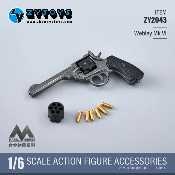 ZY2043 - ZYTOYS - 1/6 Alloy Webley MK VI Soldier Figure