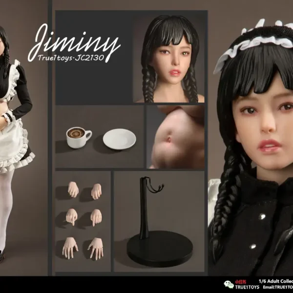 JC2130-B - True1Toys - 1/6 Maid Jiminy Plastic Hair Version