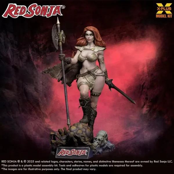 411-200481CP - X-PLUS - 1/8 Red Sonja Plastic Model Kit