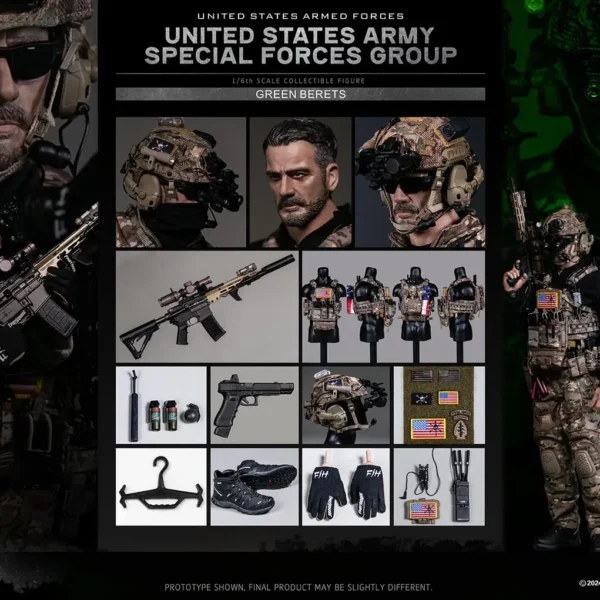78112 - DAMTOYS - 1/6 United States Army Special Forces Group - Green Berets