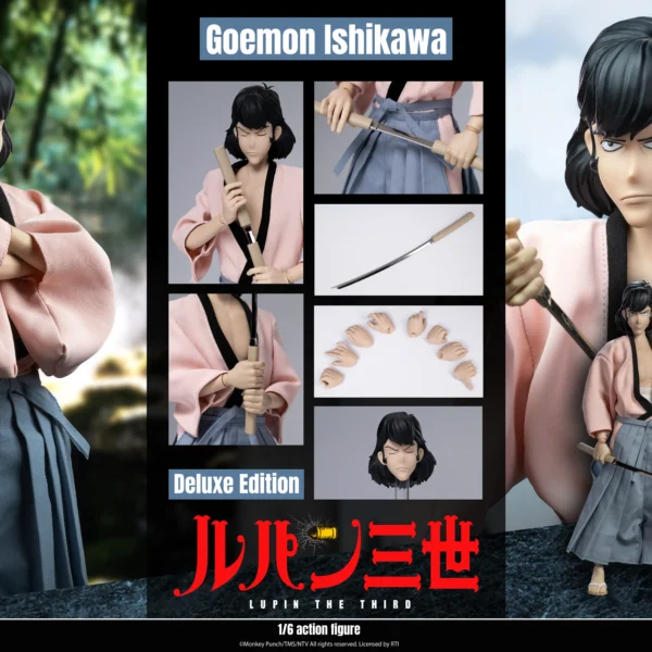 KPIS-32143 – KAUSTIC PLASTIK × INFINITE STATUE – 1/6 Lupin the 3rd, The Italian Adventure: Goemon Ishikawa XIII (Deluxe Version)