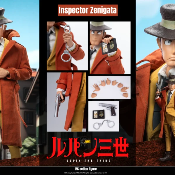 KPIS-32150 – KAUSTIC PLASTIK × INFINITE STATUE – 1/6 Lupin the 3rd, The Italian Adventure: Inspector Zenigata Koichi (Standard Version)