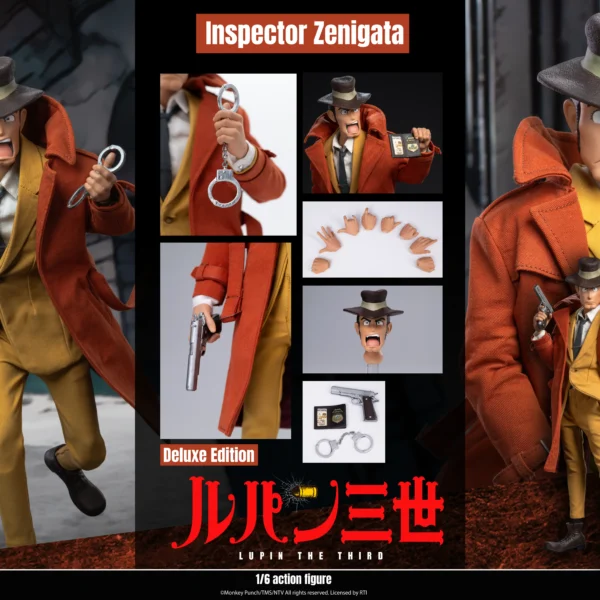 KPIS-32167 – KAUSTIC PLASTIK × INFINITE STATUE – 1/6 Lupin the 3rd, The Italian Adventure: Inspector Zenigata Koichi (Deluxe Version)