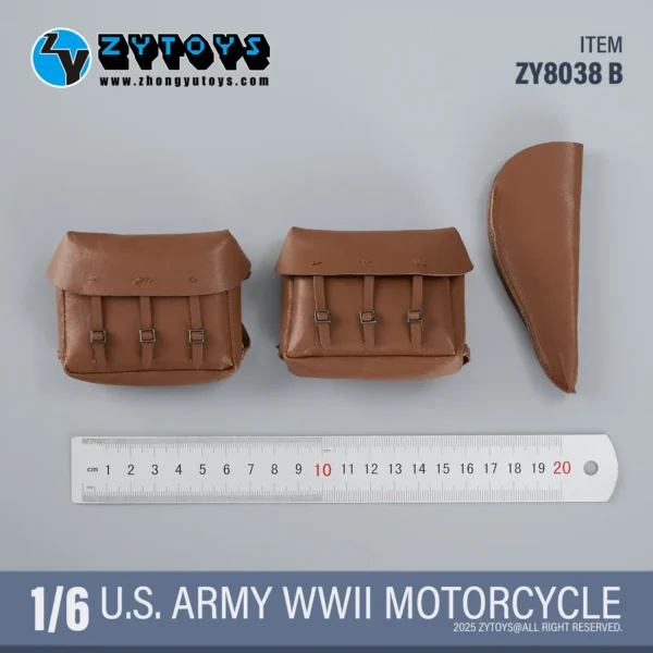 ZY8038B – ZYTOYS – 1/6 WWII US Army Leather Bag