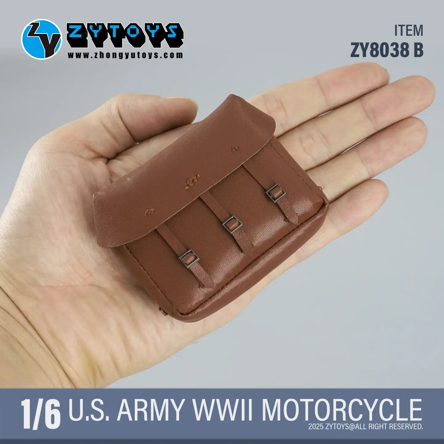 ZY8038B – ZYTOYS – 1/6 WWII US Army Leather Bag - NovelToys