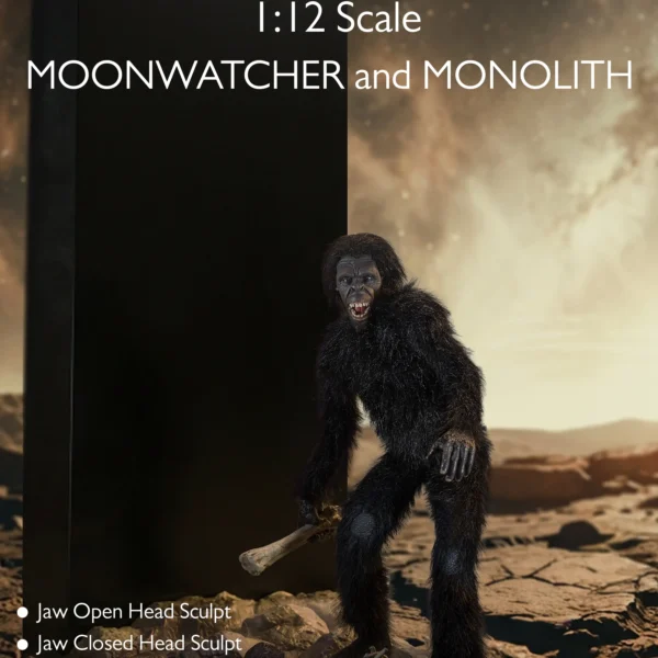ERSL202608 - EXECUTIVE REPLICAS - 1/12 2001: A Space Odyssey Moonwatcher & Monolith Diorama Set