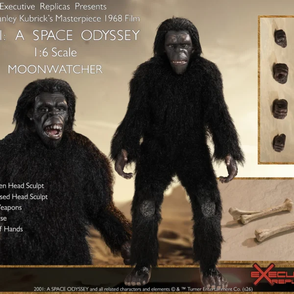 ERSL202609 - EXECUTIVE REPLICAS - 1/6 2001: A Space Odyssey Moonwatcher & Monolith Diorama Set