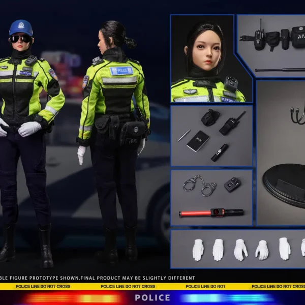 FS73055 - FLAGSET - 1/6 Chinese Traffic Police Force - Female Police Officer