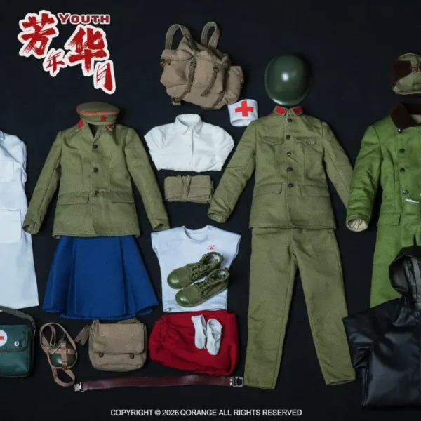 QOM-1061B - QORANGE × QOTOYS - 1/6 Hero Series - The Anti-Vietnam Female Youth Set