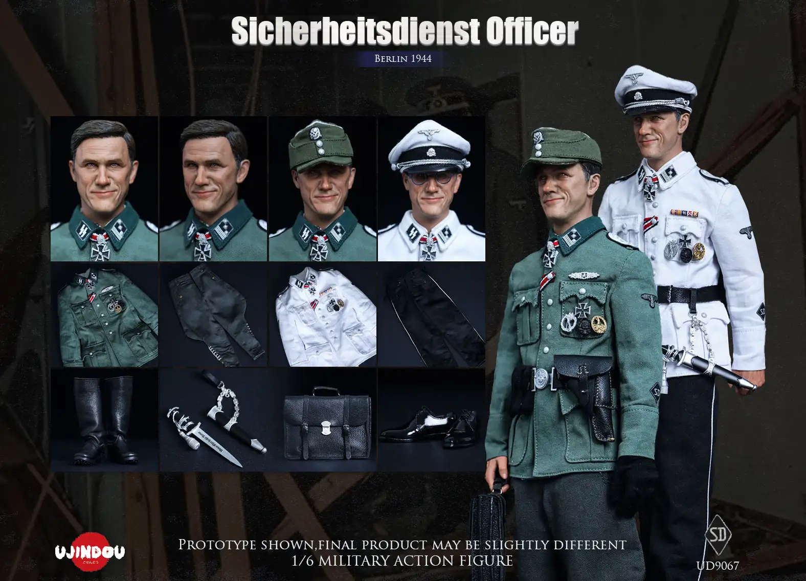 UD9067 – UJINDOU – 1/6 Sicherheitsdienst Officer, Berlin 1944